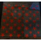 50 Buegelpailletten Sterne Mix spiegel rot